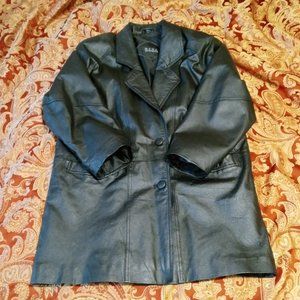 NYDA Leather 2 Button Coat Women's XL